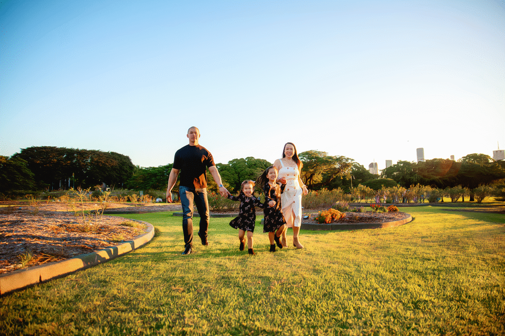 Brisbane family photography at the New Farm Park